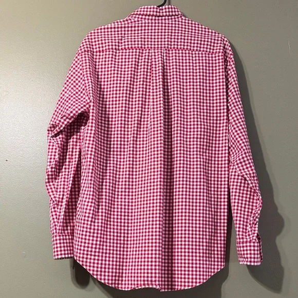 Vineyard Vines Red Gingham Men's Shirt - Picture 2 of 3